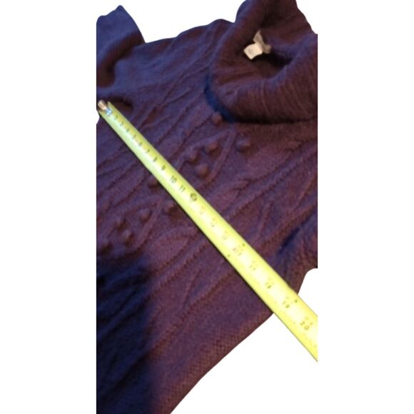 St. Johns Bay Women's Size Large Purple Wool & Mohair Blend Sweater - Picture 4 of 7